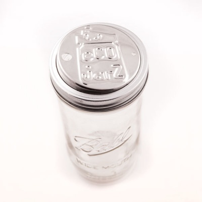 EcoJarz - Classic Stainless Drinking Jar Lid - Regular Mouth